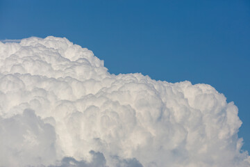 よく晴れた青空と入道雲