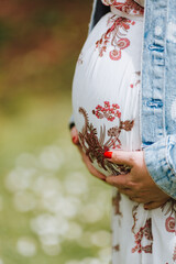 Babybauch Schwangere Frau 