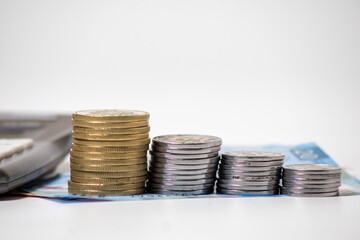 Calculadora con dinero mexicano