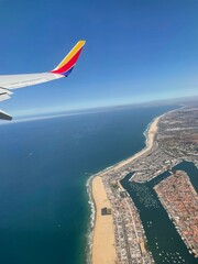 San Diego Beaches from a Plane