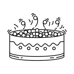 Playground kids ball pit,playing,children,kindergarten. hand drawn icon set, outline black, doodle icon, vector icon.