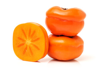persimmon on a white background