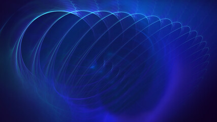 3D rendering abstract multicolor fractal light background