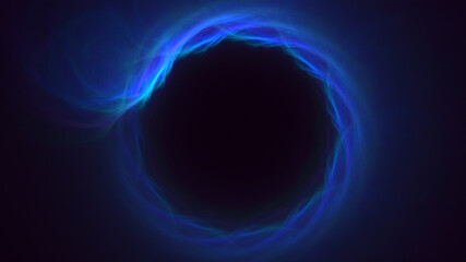 3D rendering abstract round light background