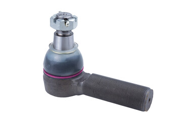 the tip of the steering rod of the truck, isolated on a white background.