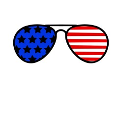 4th of July glasses, Aviator sunglasses, red, white, blue, flag, stars, stripes, jpg, png, Dfx, Svg, for circuit, for silhouette 
