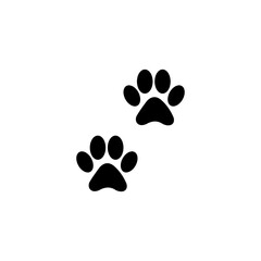 Fototapeta na wymiar dog footprint icon set vector sign symbol