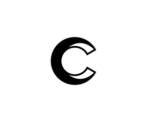 Letter C logo design vector illustration
