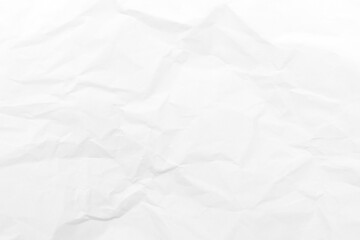 Grunge wrinkled white color paper textured background