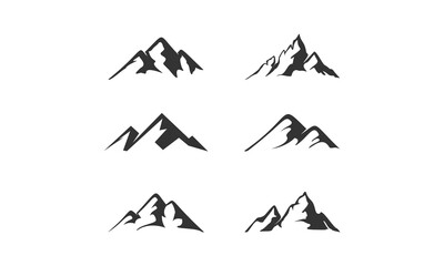 Mountain set illustration vector