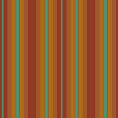 Obraz premium Blanket stripes vector seamless pattern. Serape background in red and green colors. Traditional mexican rug ornament.