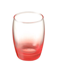 Beautiful empty glass on white background