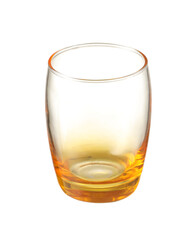 Beautiful empty glass on white background