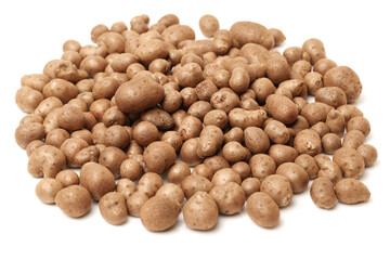 Dioscorea opposita on white background