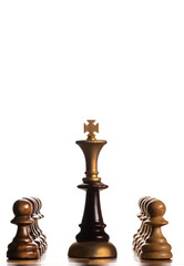 king in the middle of pawn