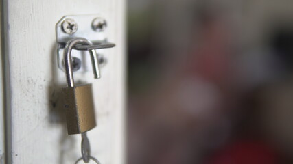 lock and key close up