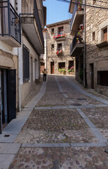 Fototapeta premium Acebo, beautiful little town in Sierra de Gata, Extremadura, Spain