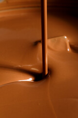 melted chocolate dripping