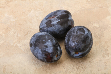 Ripe sweet and tasty plum