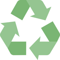 recycle symbol flat icon