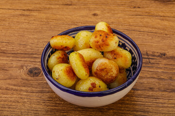 Roasted baby potato in the bowl