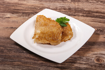 Roasted delicous seafood - stingray wings