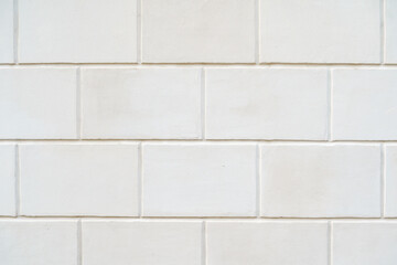 White old brick wall background, copy space