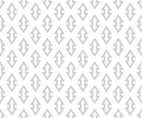 Abstract geometric pattern. A seamless vector background. White and gray ornament. Graphic modern pattern. Simple lattice graphic design.