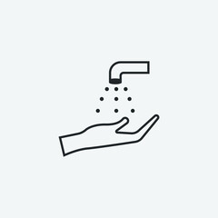 wash hands vector icon illustration sign 
