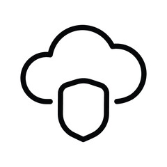 Cloud protection icon