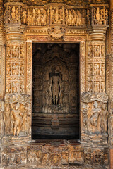 Inner view of Javari temple, Khajuraho, India
