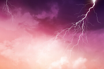 Lightning, thunder cloud dark cloudy sky