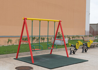 playground in the courtyard of the house