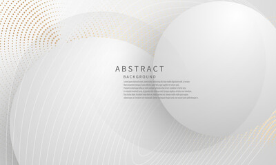 abstract modern circle arts background luxury white gold Modern