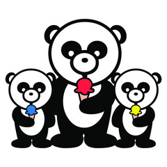 teddy bears with ice cream unique design