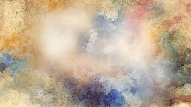 abstract color splashes on white background.