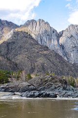 mountain river in the mountains