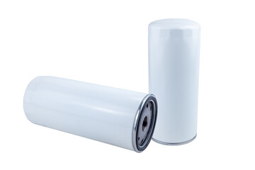 New oil filter car isolated on white background