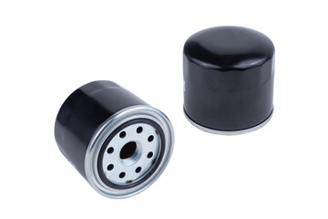 New oil filter car isolated on white background