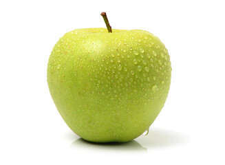 green apple isolated on white
