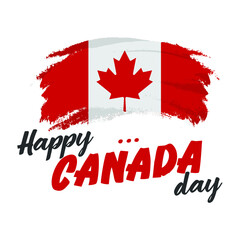 Fototapeta na wymiar Happy Canada Day. 1st July. National Day of Canada. Vector Illustration. Banner and Greeting Design.