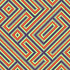 Abstract Geometric Pattern generative computational art illustration