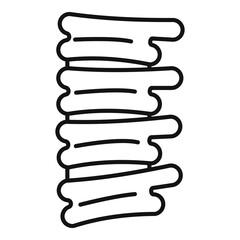Spine icon, outline style