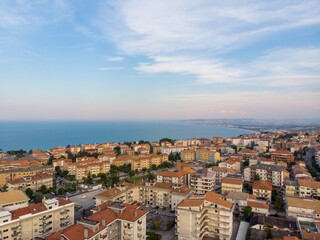 Fototapeta na wymiar Aerial photo of Vasto and Adriatic sea. Italy