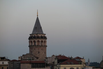 Fototapeta premium historical galata tower in istanbul