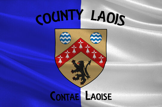 Flag of County Laois in Ireland