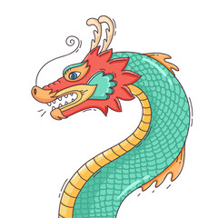 Cartoon Chinese dragon 