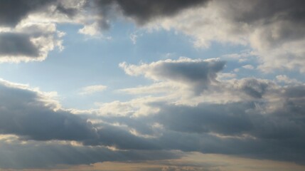 Beautiful clouds view in the sky