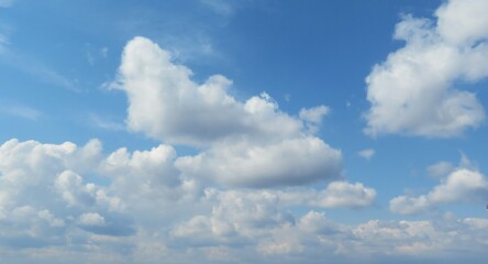 Beautiful clouds view in the sky