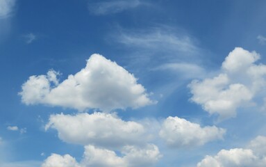 Beautiful clouds view in the sky